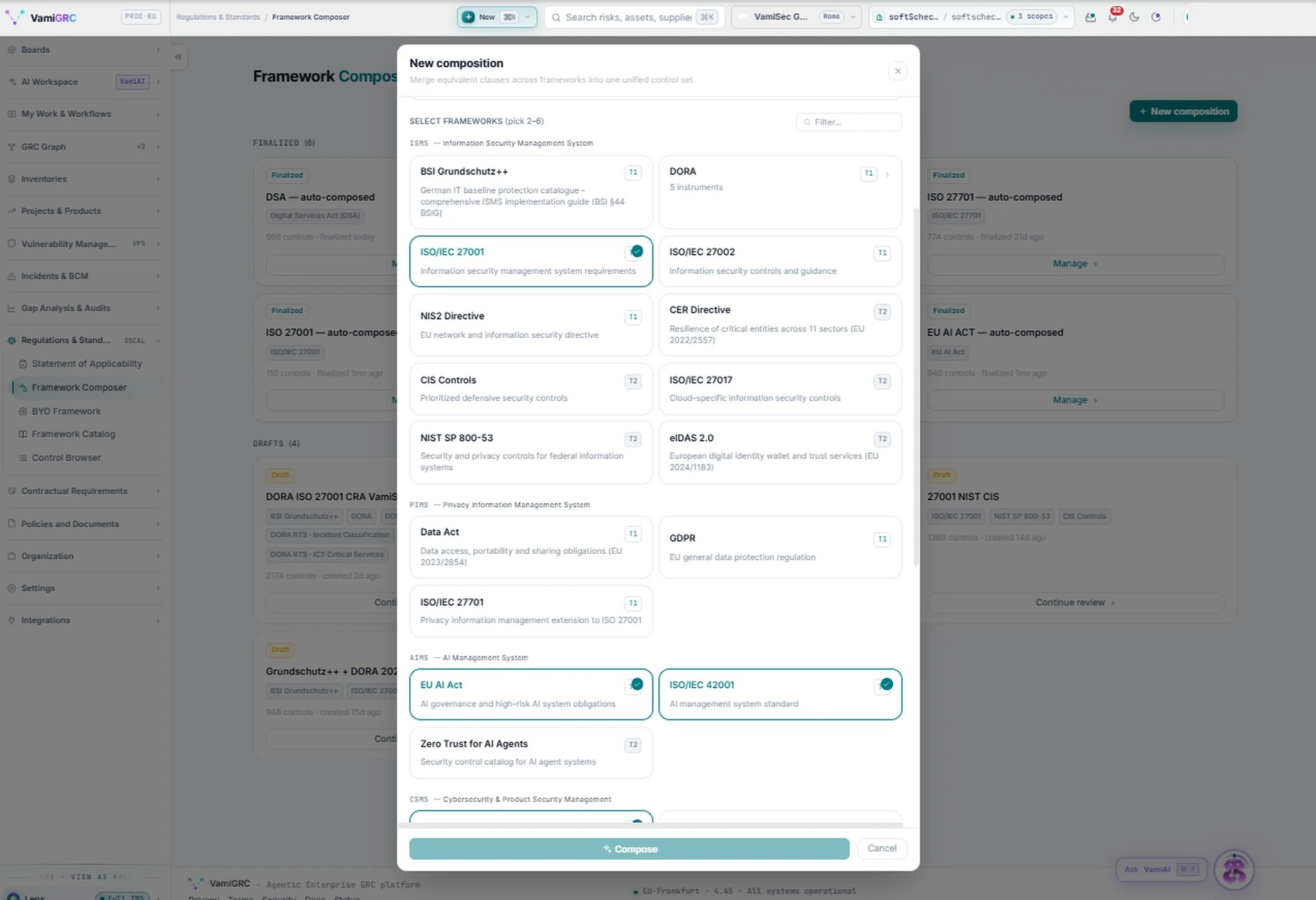 VamiGRC Framework Composer